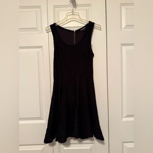 Black Fit and Flare Mini Dress